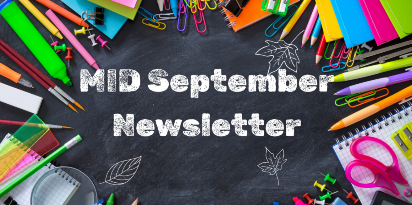 Black Chalkboard Back to School Landscape Banner 