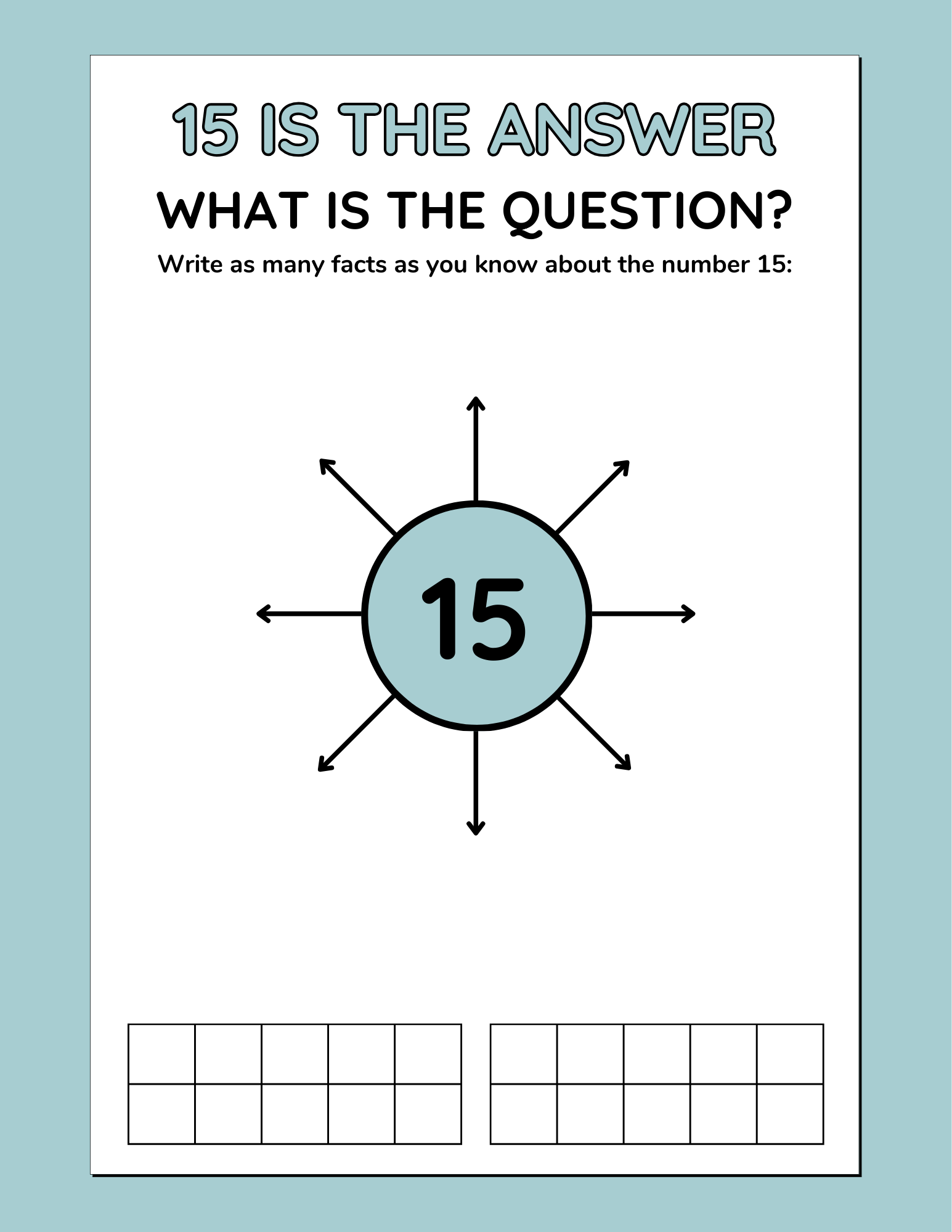Mathematics Number Worksheet