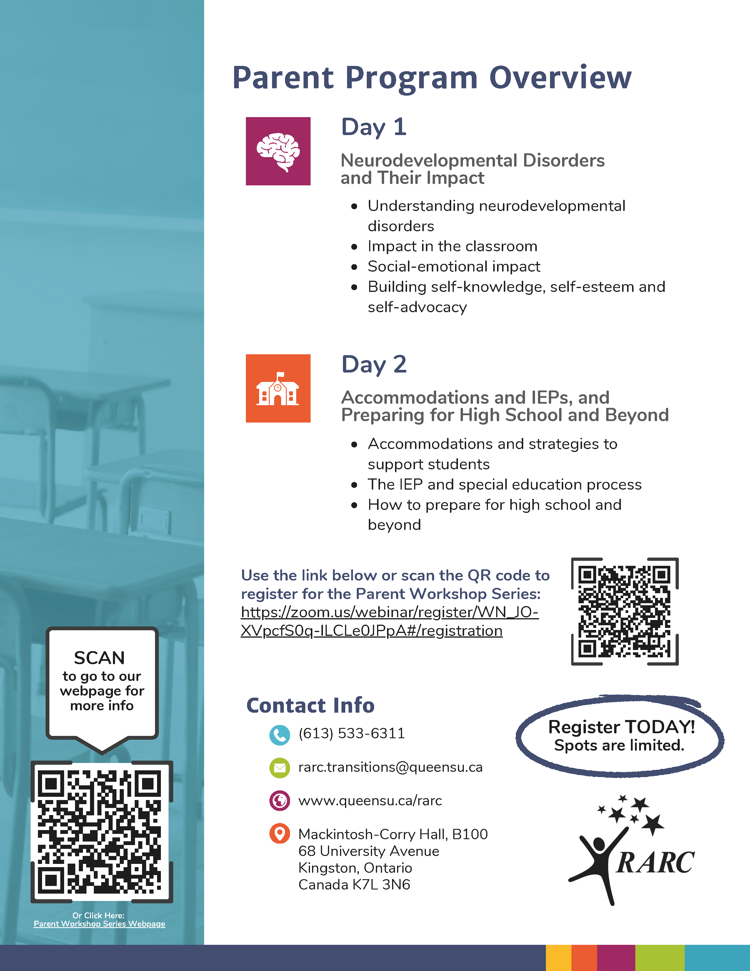 STEPS Parent Workshop Series Poster Summer 2026 Page 2